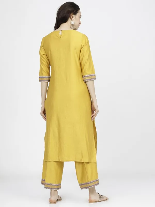  Vishudh Women Yellow Printed Kurta Sets