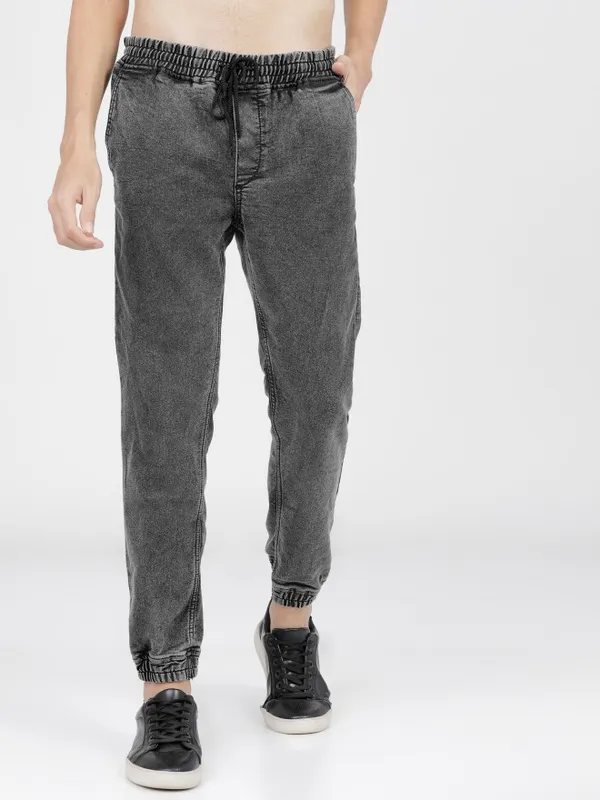  Ketch Men Grey Jogger Clean Look Jeans