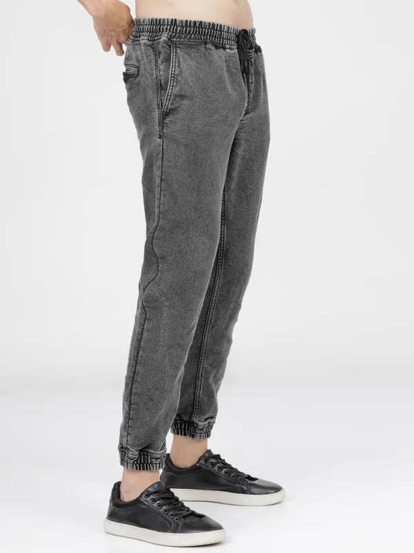  Ketch Men Grey Jogger Clean Look Jeans