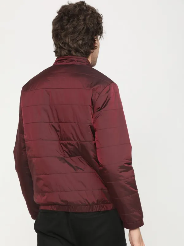 Highlander Men Red Solid Puffer Jacket