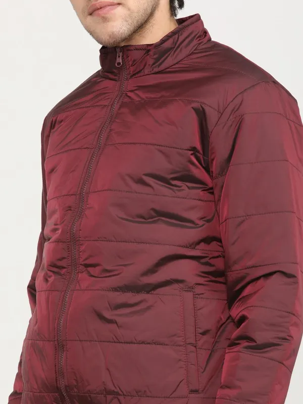 Highlander Men Red Solid Puffer Jacket
