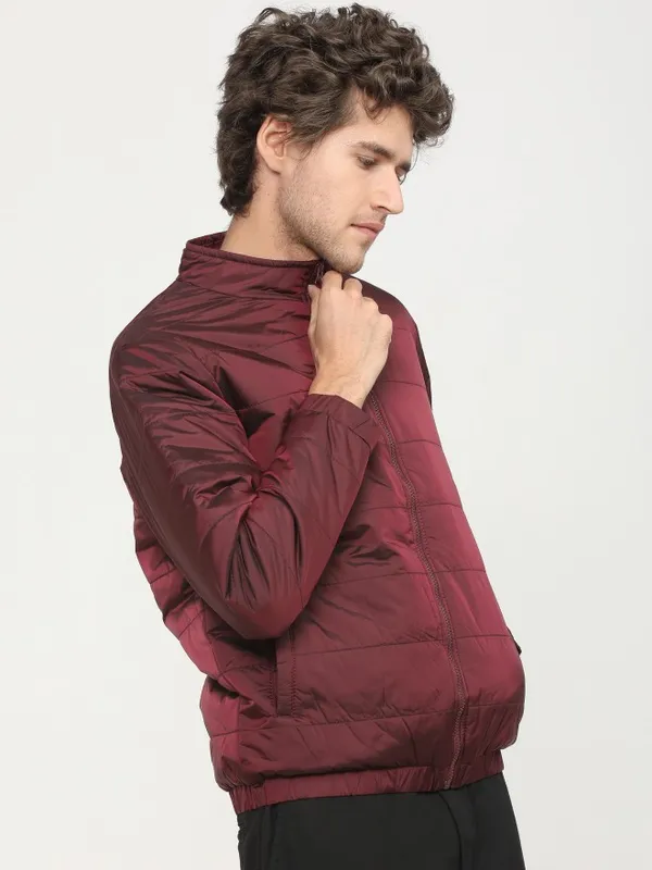 Highlander Men Red Solid Puffer Jacket