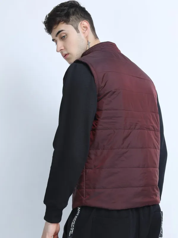 Highlander Men Red Solid Puffer Jacket