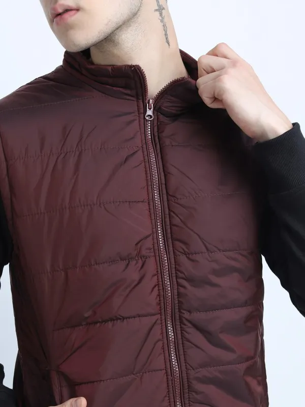 Highlander Men Red Solid Puffer Jacket