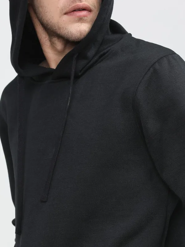  Highlander Men Black Hood Pullover Sweatshirts