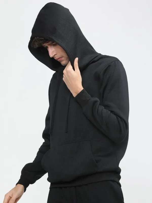  Highlander Men Black Hood Pullover Sweatshirts
