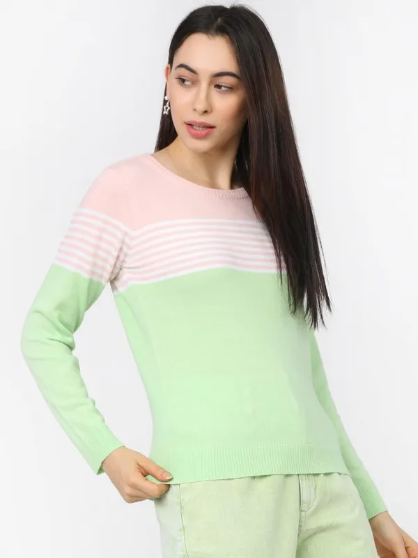 Tokyo Talkies Women Multi Round Neck Sweaters