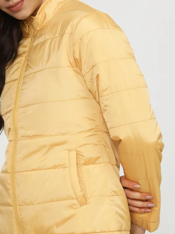  Tokyo Talkies Women Yellow Puffer Jacket Jackets