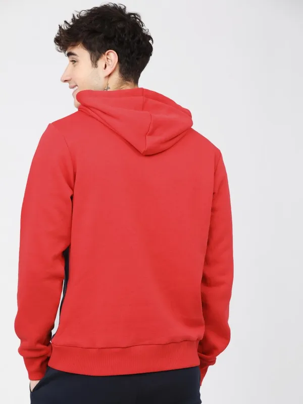  Highlander Men Red Hood Pullover Sweatshirts