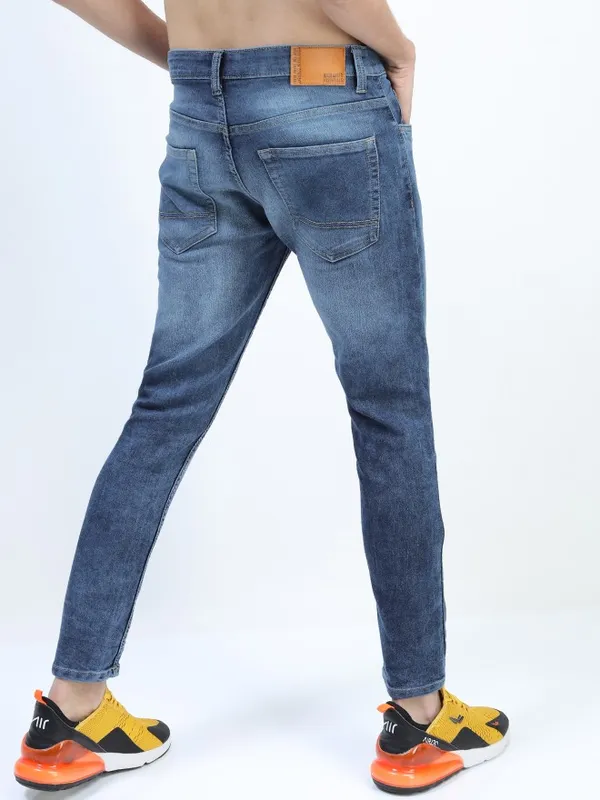  Highlander Men Blue Tapered Fit Clean Look Jeans