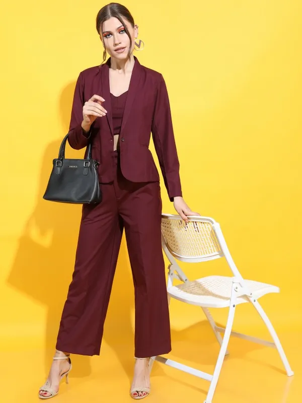Solid Regular Fit Blazers
