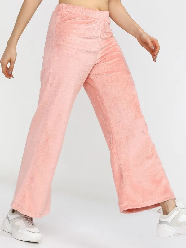  Tokyo Talkies Women Pink Flared Track Pants