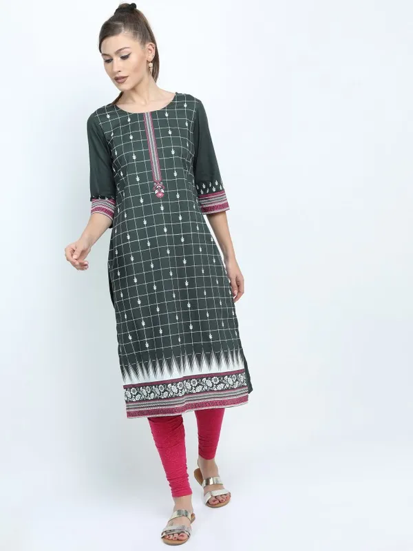 Printed Straight Kurta