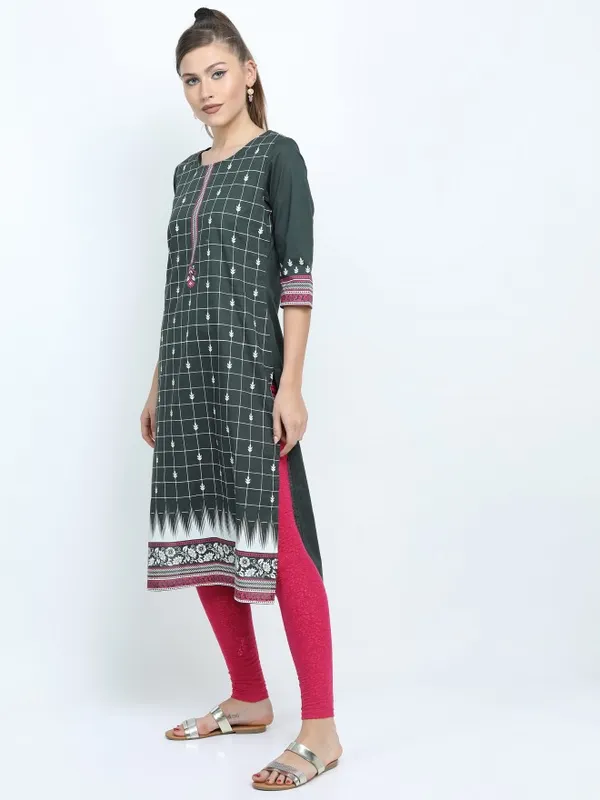 Printed Straight Kurta