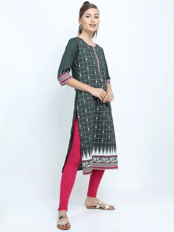 Printed Straight Kurta