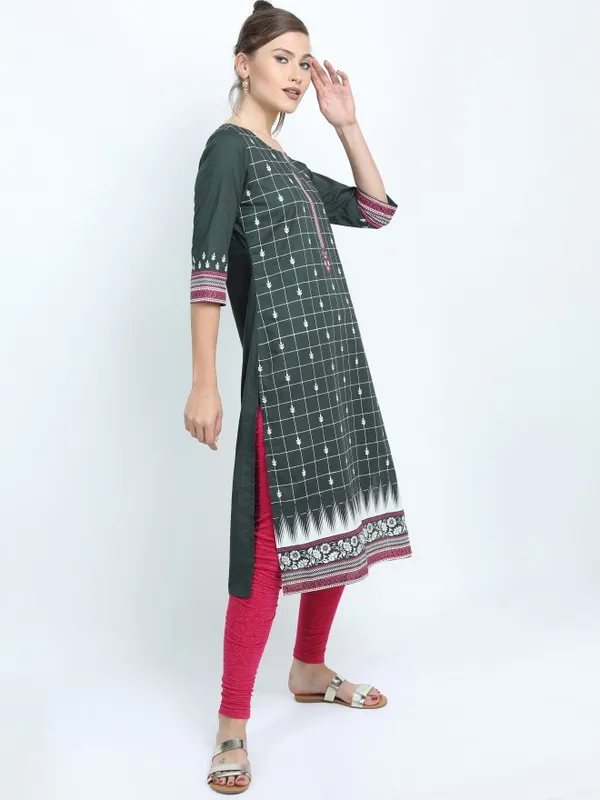 Printed Straight Kurta