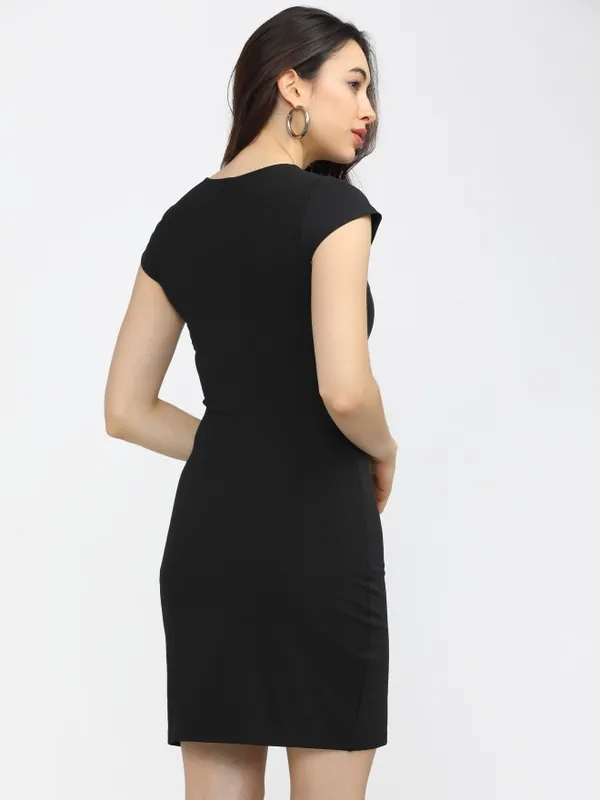  Tokyo Talkies Women Black Solid Bodycon Dresses