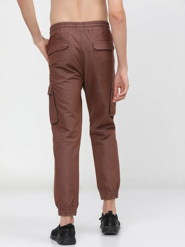  Ketch Men Rose Regular Fit Solid Casual Trousers