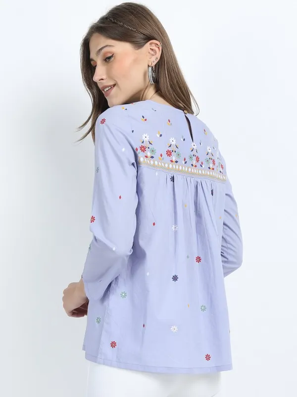  Vishudh Women Mauve Printed Regular Tops