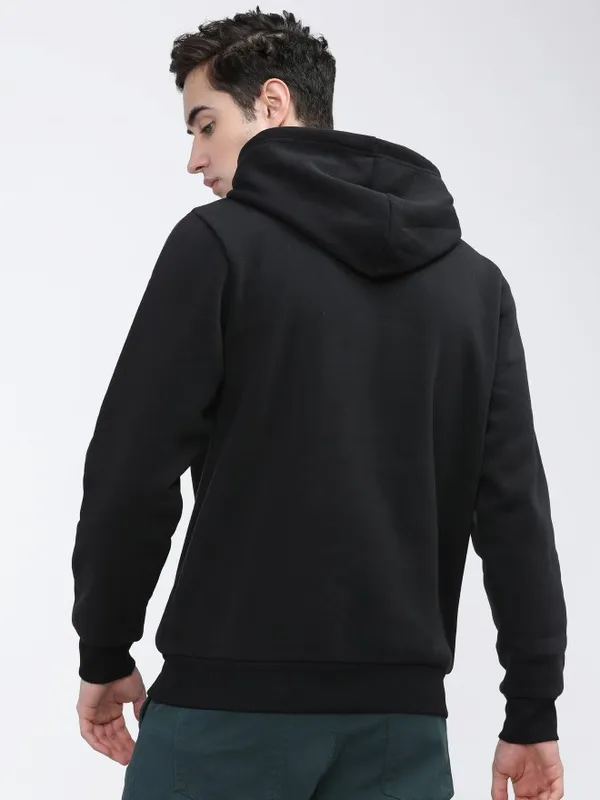  Highlander Men Black Hood Pullover Sweatshirts