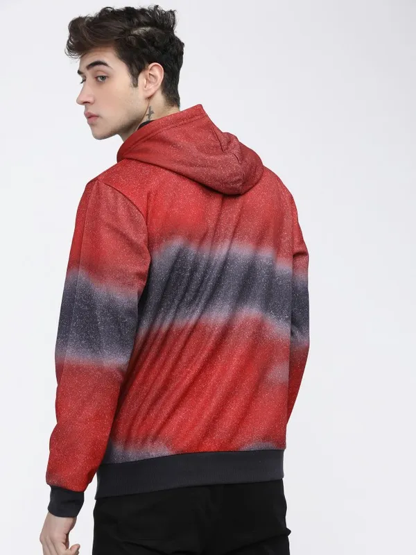 Men Colourblocked Hoodie Sweatshirt