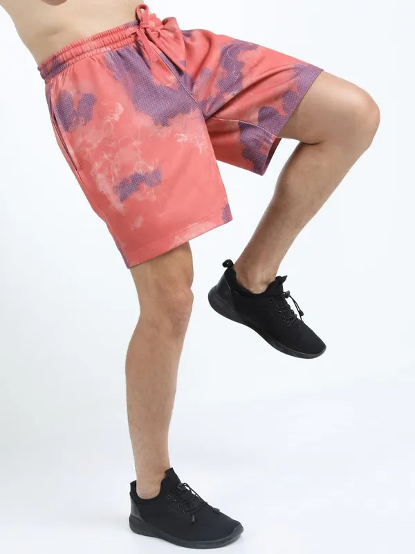  Highlander Men Orange Slim Fit Regular Shorts Shorts