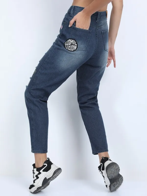 Women Mom Fit Jeans