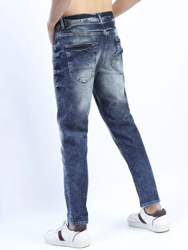  Ketch Men Blue Tapered Fit Clean Look Jeans