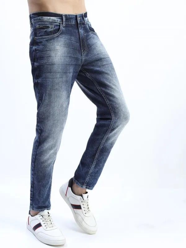  Ketch Men Blue Tapered Fit Clean Look Jeans
