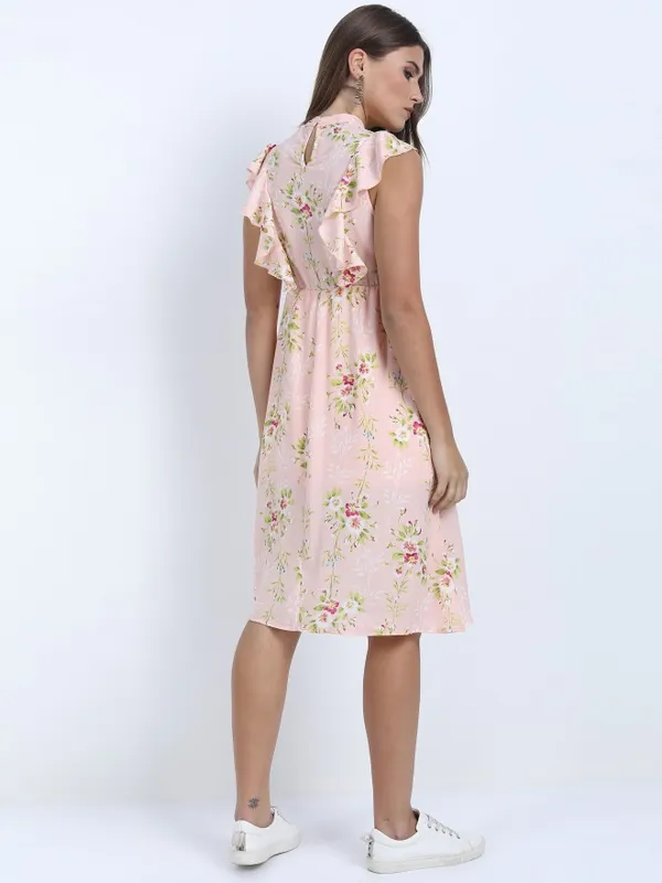  Tokyo Talkies Women Pink Printed A-Line Dresses