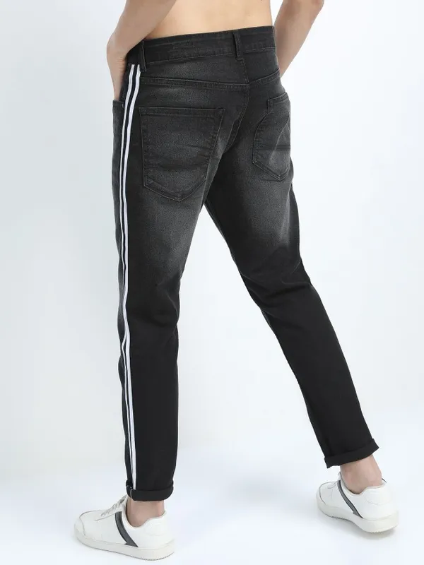  Ketch Men Black Tapered Fit Clean Look Jeans