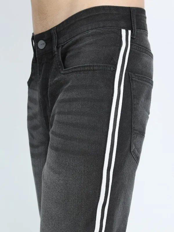  Ketch Men Black Tapered Fit Clean Look Jeans