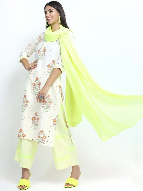 Women Kurta with Palazzo & Dupatta