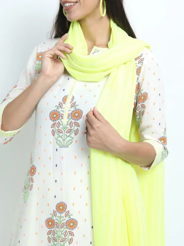 Women Kurta with Palazzo & Dupatta