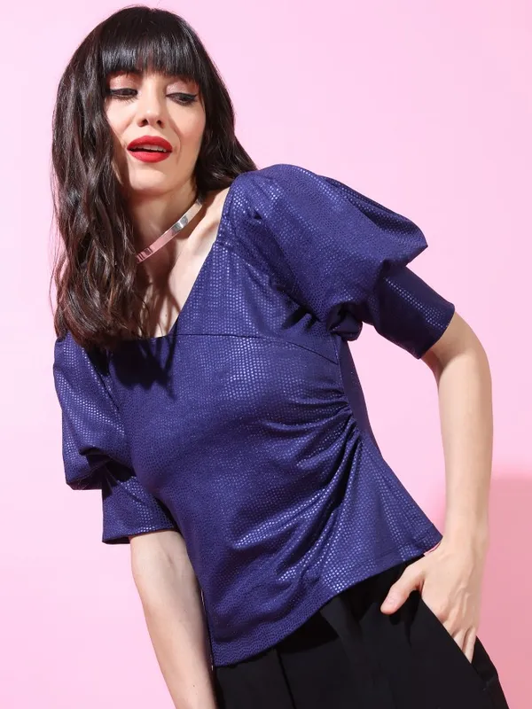 Printed Fitted Top