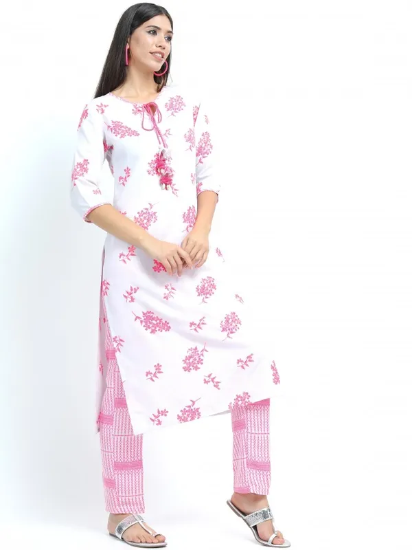  Vishudh Women Grey Printed Kurta Sets