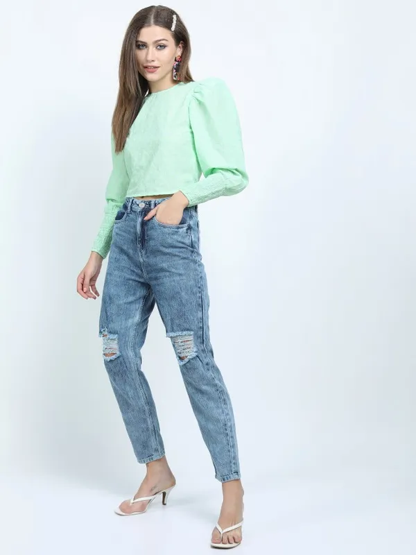 Solid Fitted Top