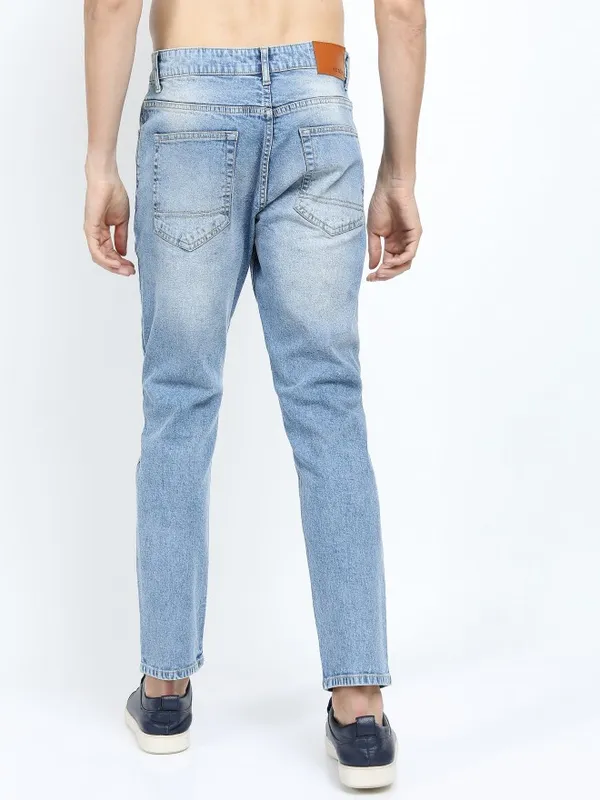  Ketch Men Blue Tapered Fit Highly Distressed Jeans