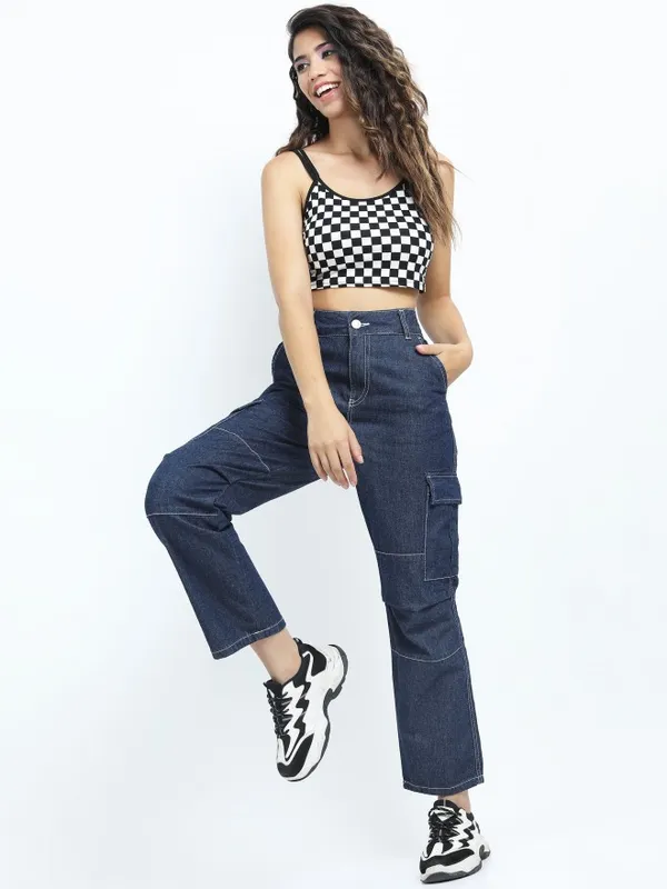  Tokyo Talkies Women Blue Straight Fit Clean Look Jeans