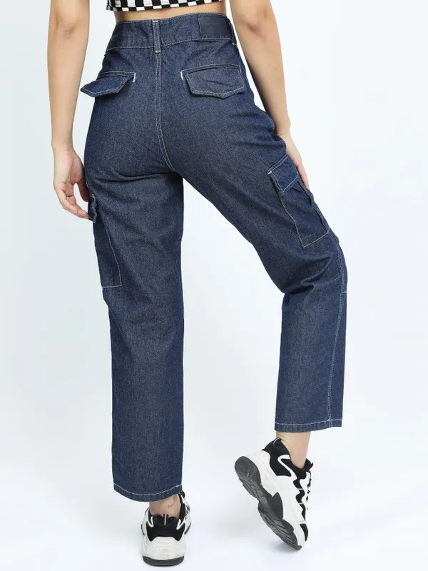 Tokyo Talkies Women Blue Straight Fit Clean Look Jeans