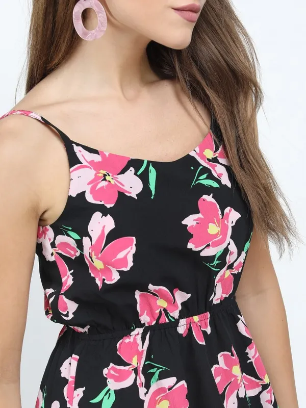 Printed A-Line Dress