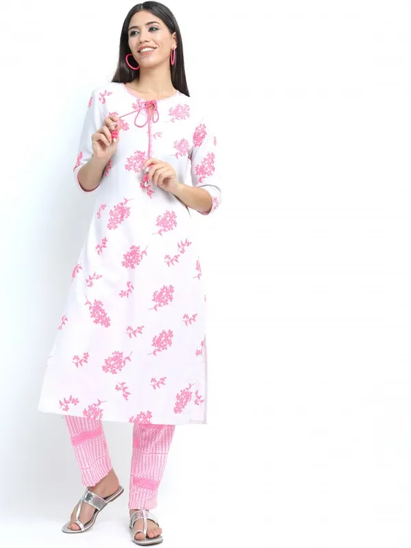  Vishudh Women Grey Printed Kurta Sets