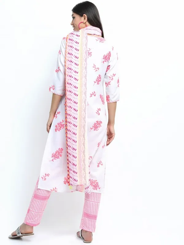  Vishudh Women Grey Printed Kurta Sets