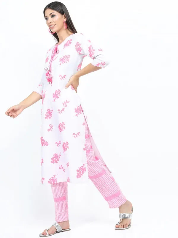  Vishudh Women Grey Printed Kurta Sets