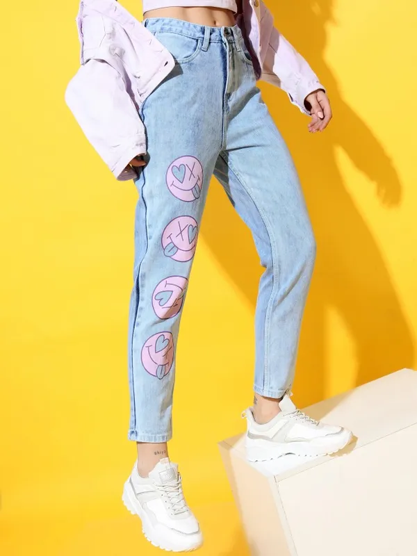 Women Mom Fit Jeans