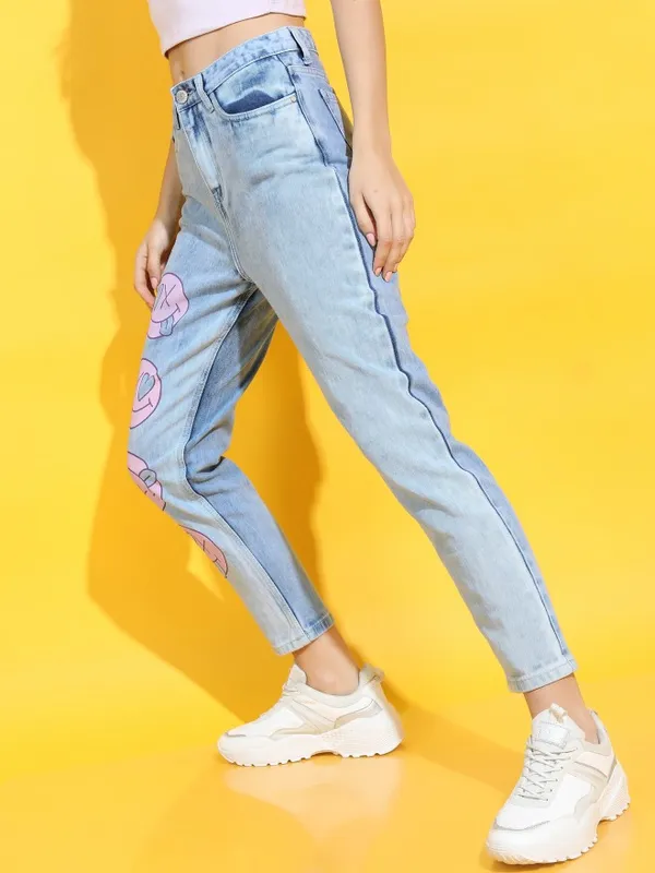 Women Mom Fit Jeans