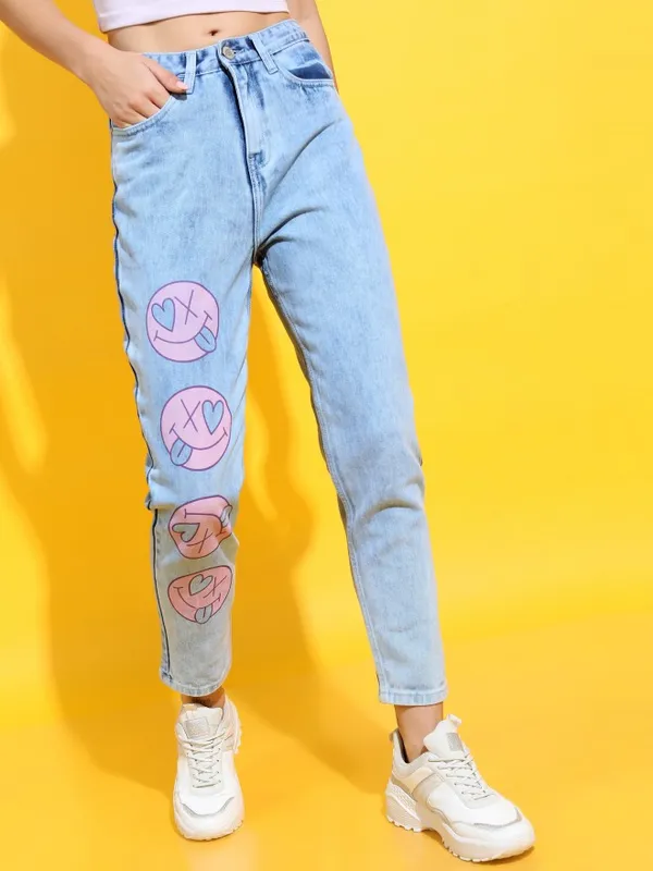 Women Mom Fit Jeans