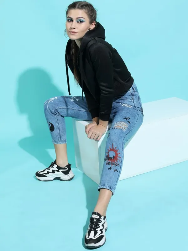 Women Mom Fit Jeans