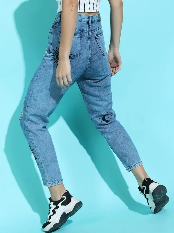 Women Mom Fit Jeans