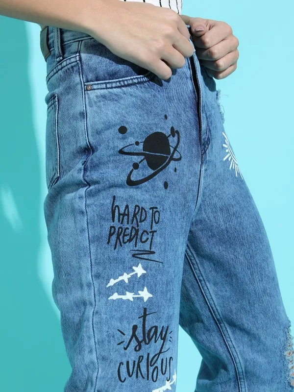 Women Mom Fit Jeans